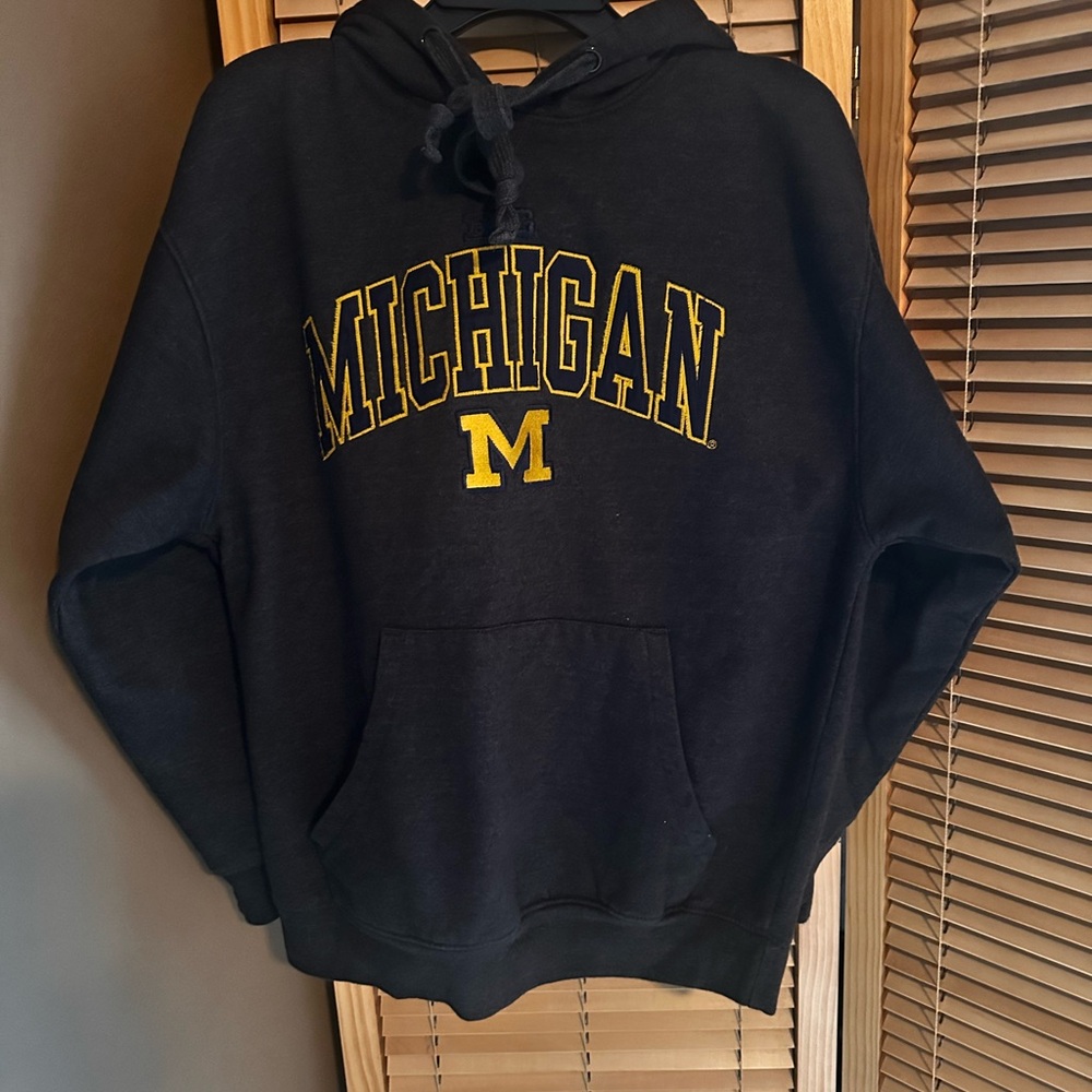 Michigan Black Hoodie Sweatshirt